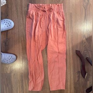 Size medium A New Day coral linen pants w elastic waistband